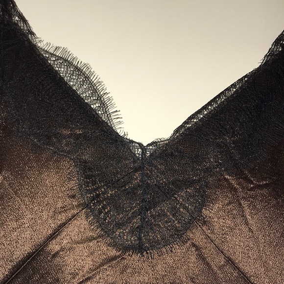 Zara Brown Satin Dress - Picture 5 of 7